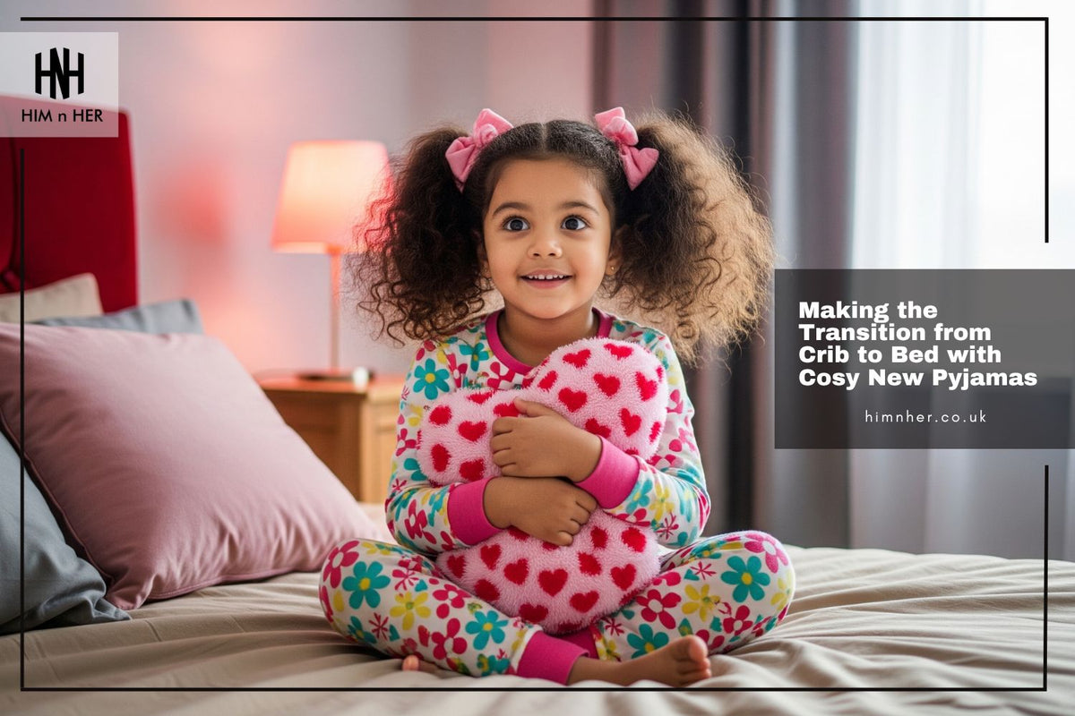 making the transition from crib to bed with cosy new pyjamas