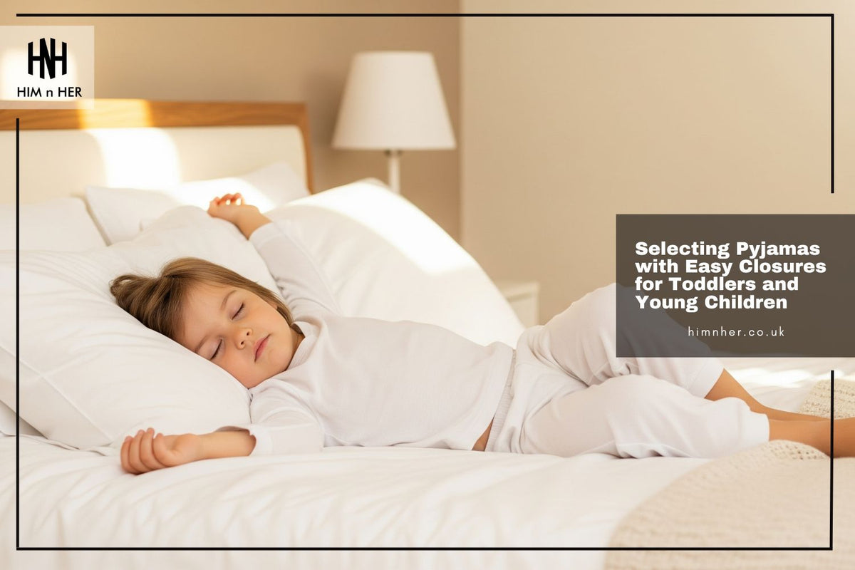 selecting pyjamas with easy closures for toddlers and young children