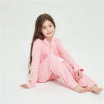 Girls Pink Long Sleeve Button Pyjamas (3yrs-11yrs)