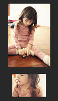 Girls Light Pink Long Sleeved Pyjama Set (18mths-9yrs)