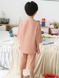 Boys Beige Short Sleeved Pyjamas (3yrs-13yrs)