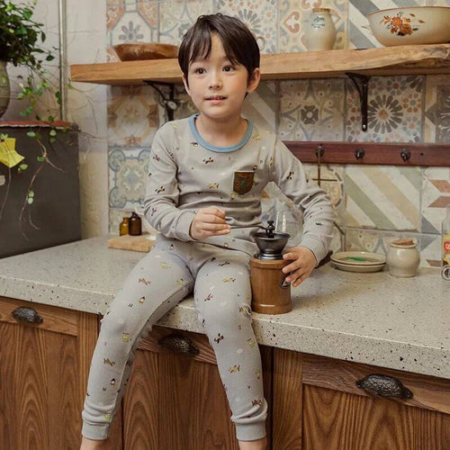 Boys Light Grey Helicopter Pyjamas Set 2yrs - 9yrs