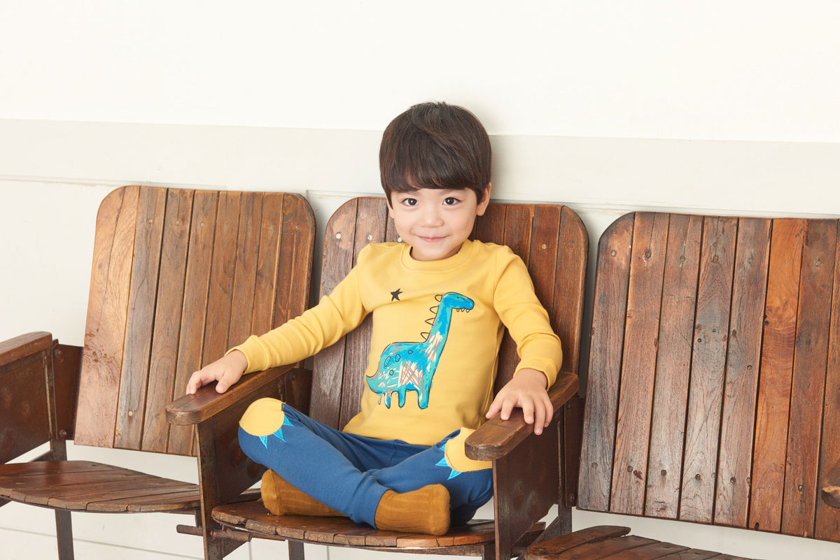 Boys Yellow & Blue Pyjamas Set (18mths-2yrs)