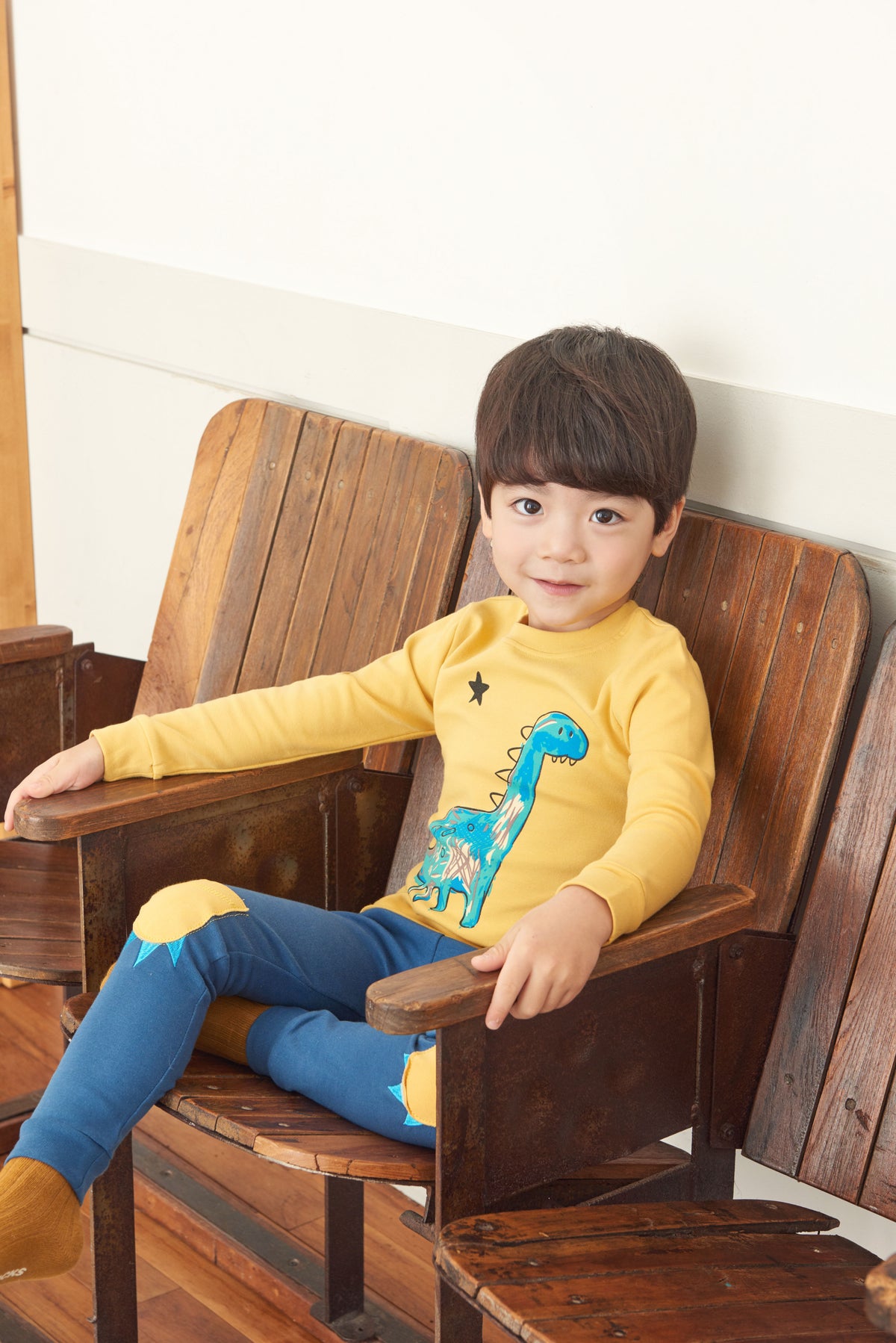 Boys Yellow & Blue Pyjamas Set (18mths-2yrs)