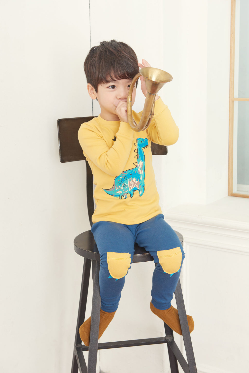 Boys Yellow & Blue Pyjamas Set (18mths-2yrs)