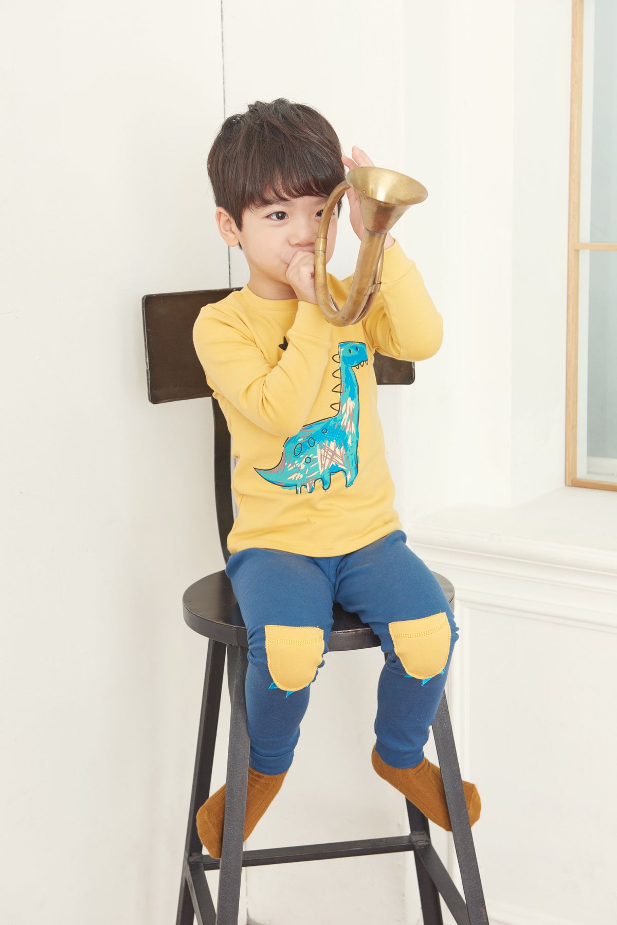 Boys Yellow & Blue Pyjamas Set (18mths-2yrs)