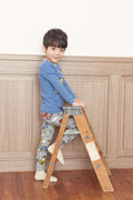 Baby Boys Blue & Grey Kids Pyjama Set (12mths-18mths)