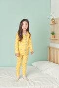 Girls Yellow Flowers Pyjama Set (18mths-4yrs)