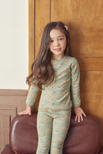 Girls Light Pistachio Long Sleeved Pyjama Set (18mths-7yrs)