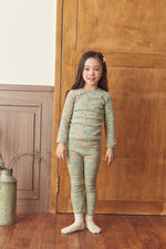 Girls Light Pistachio Long Sleeved Pyjama Set (18mths-7yrs)