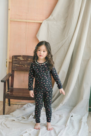 Girls Vintage Black Pyjamas Set (18m-7yrs)