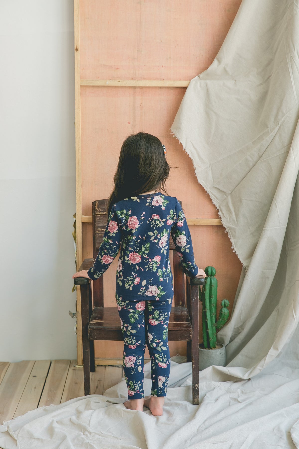 Girls Royal Blue Long Sleeved Pyjama Set (18mths-4yrs)